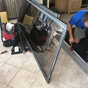 sliding glass door frame repair Westmont